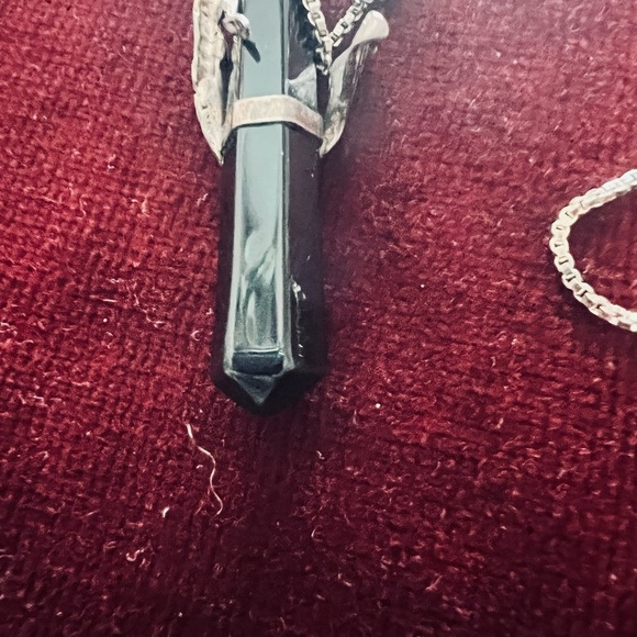 Mermaid Sterling silver/ black stone - Picture 8 of 9